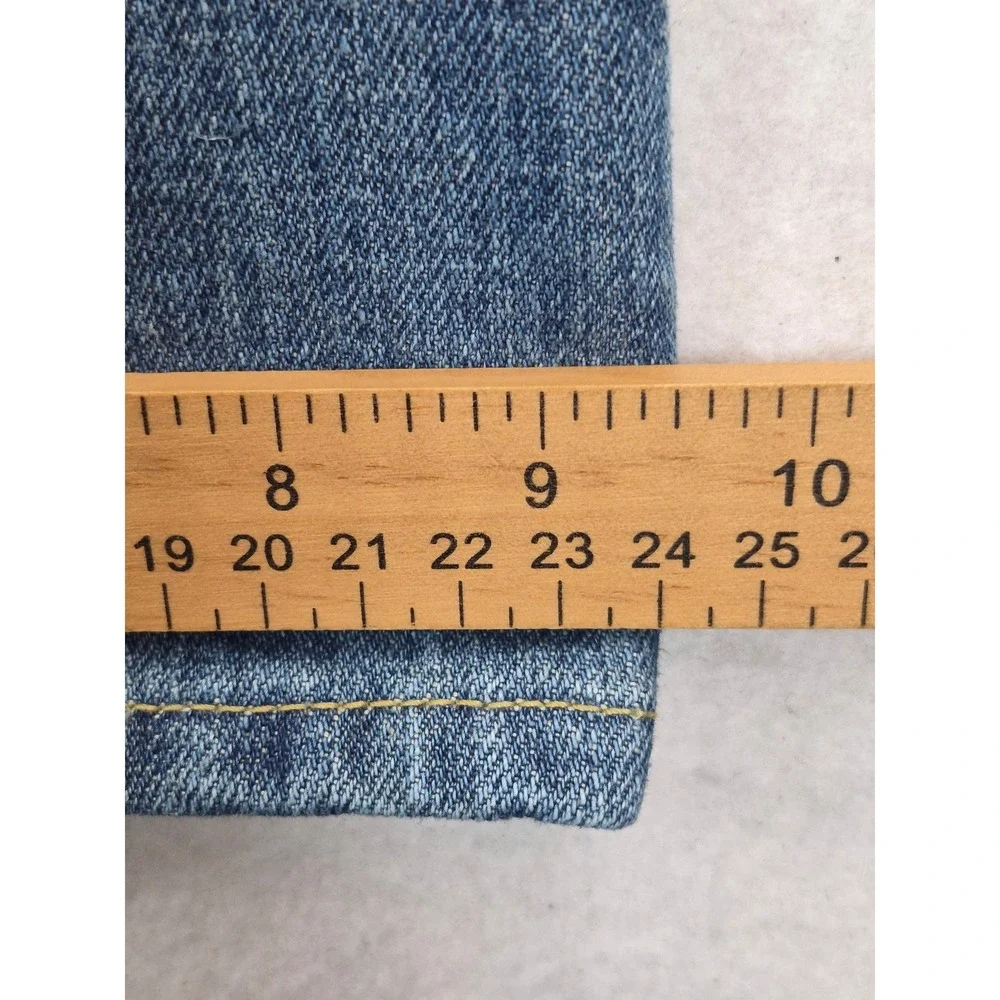 7 For All Mankind Flare Leg Jeans Women's 31 Medium Wash Blue USA